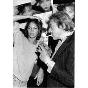 Carte Serge Gainbourg et Jane Birkin - 1966 - 10.5x15 cm